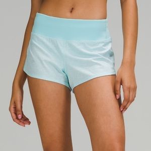 Lululemon Speed Up Shorts 2.5” Low Rise Aquamarine